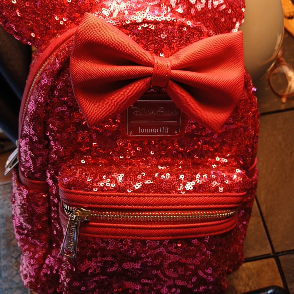 Disney Sparkling Red Sequin Backpack